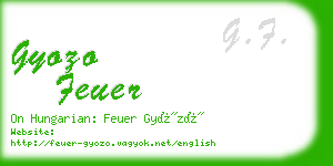 gyozo feuer business card